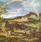 Joseph Anton Koch Heroische Landschaft mit dem Regenbogen oil painting artist